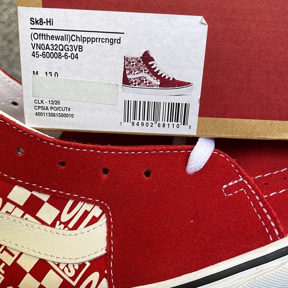 Vans Sk8-Hi Chilli Pepper Racing Red WMNS - Picture 15 of 16
